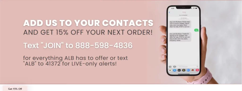 Ava Lane Boutique Contact Disc