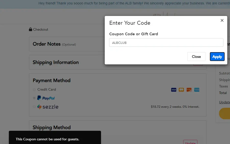 Ava Lane Boutique Coupon 2