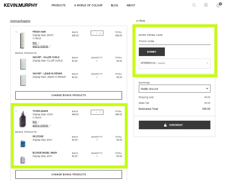 Kevin Murphy Coupon Bonus