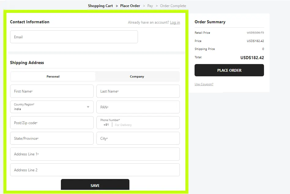 Litfad Personal Details